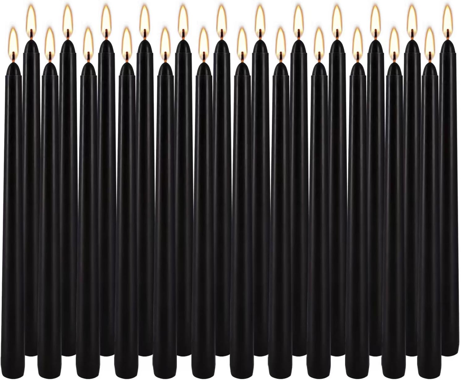 Detalle de YOROXRG Black Taper Candles, 24 Pack