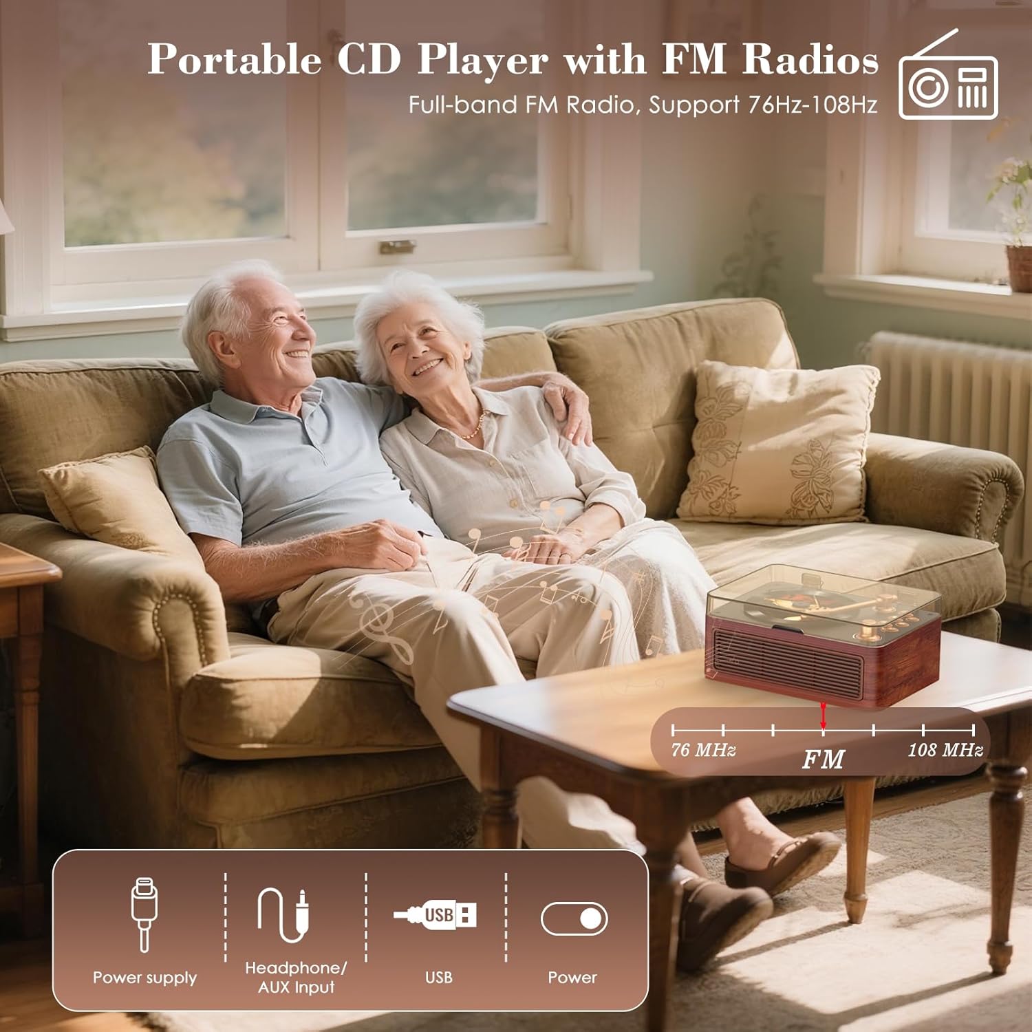 Thumbnail 5 de Kegaudio CD Player Portable Bluetooth