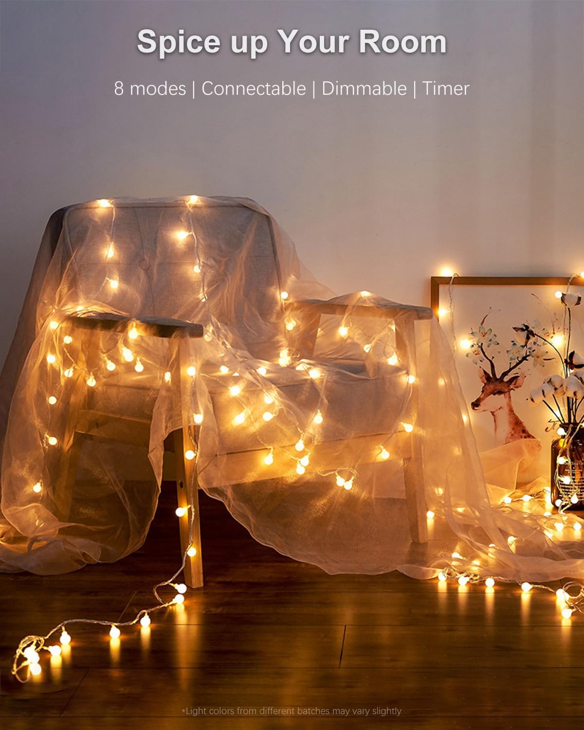 Detalle 2 de Globe String Lights 59 ft