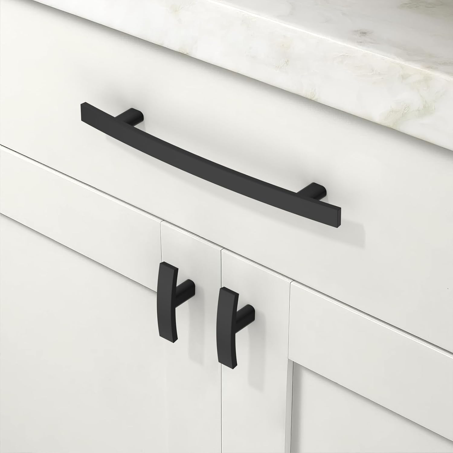Thumbnail 1 de Talentedeco Matte Black Zinc Cabinet Knobs, 10-Pack