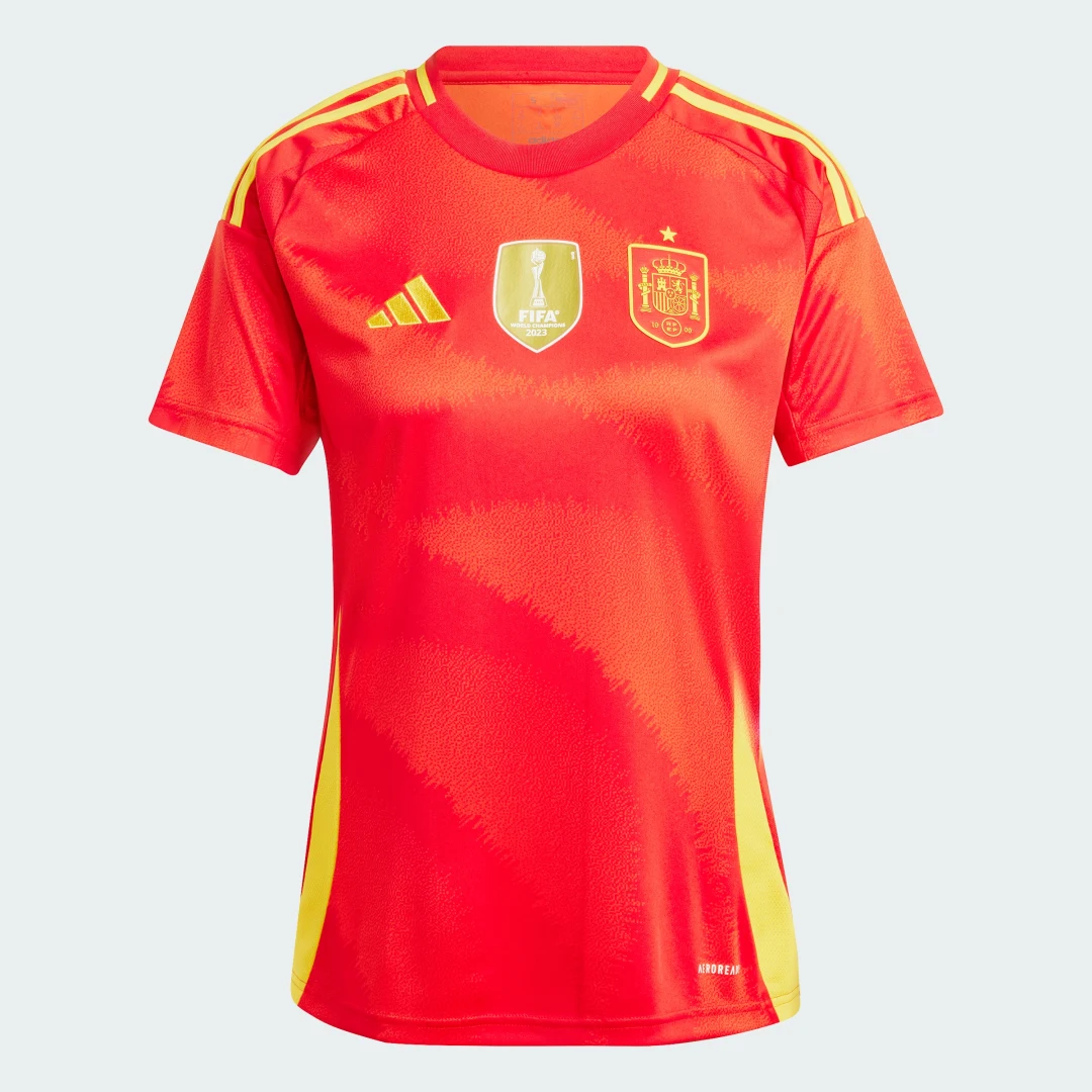 Detalle de Camiseta primera equipación España 24 de Adidas — rojo, para fans y juego limpio
