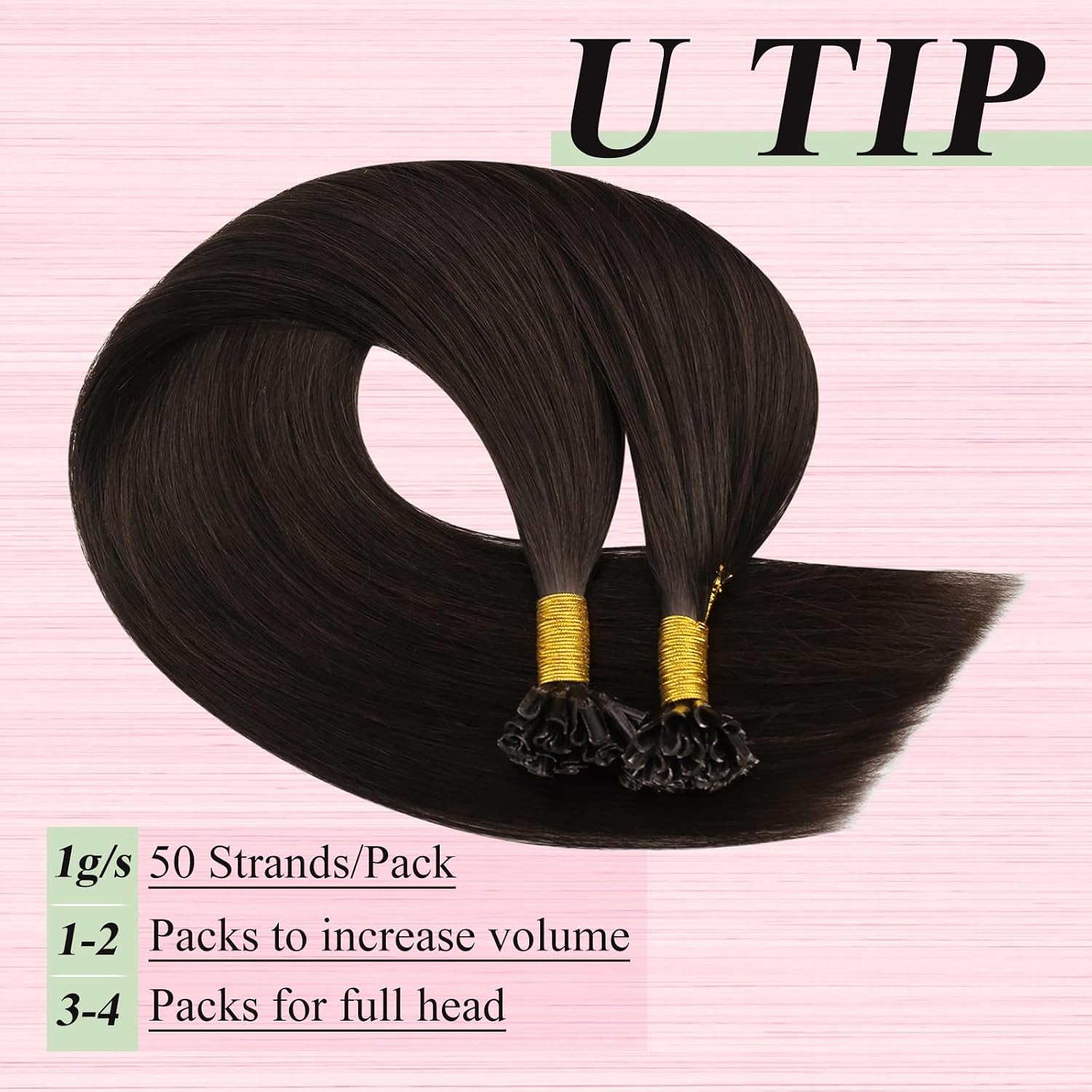 Thumbnail 3 de YoungSee U-Tip Echthaar Extension 45 cm