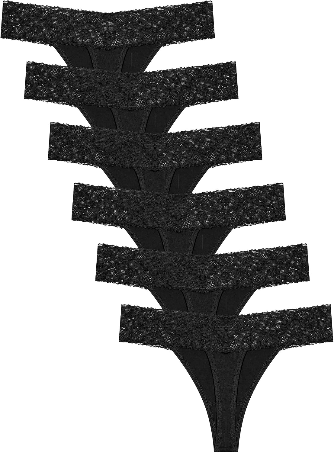 Thumbnail 5 de READY TO LOVE Tanga Damen Unterhosen Baumwolle 6er Pack