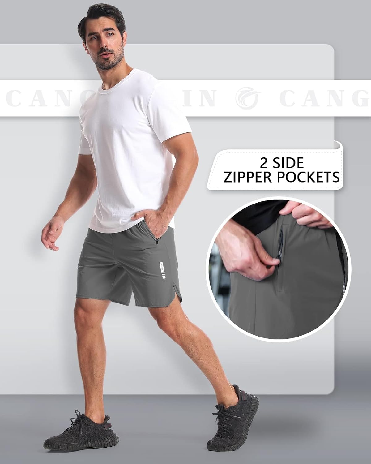 Detalle 2 de CANGHPGIN 7-inch Workout Shorts