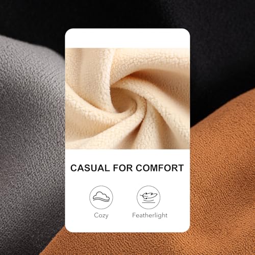 Thumbnail 3 de VeraCosy Men's Suede Moccasin Slippers with Memory Foam, Black (UK 12)
