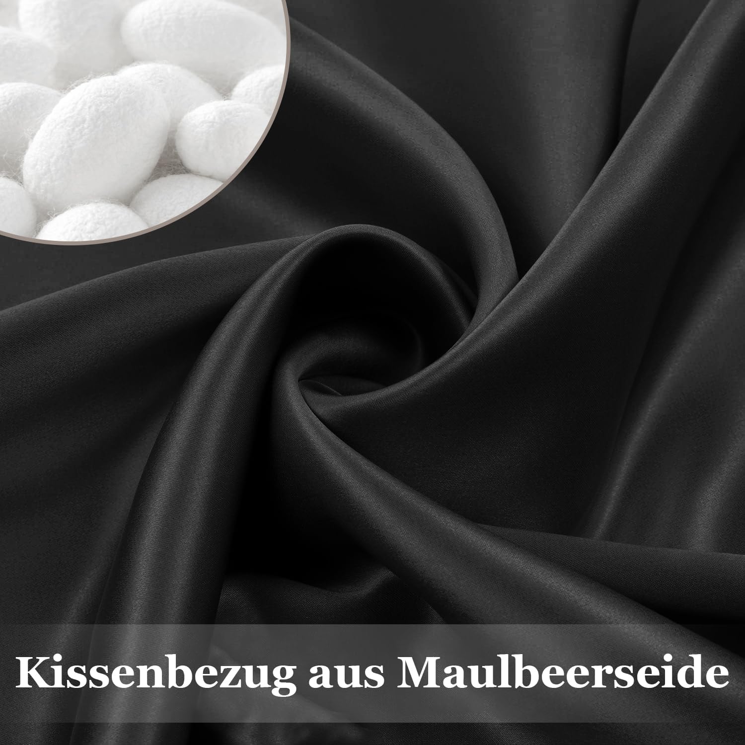 Detalle de Adubor Seidenkissenbezug 80x80 cm
