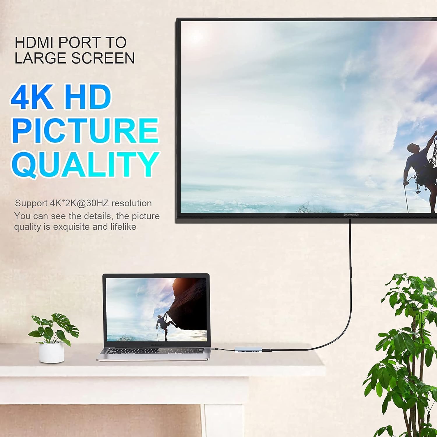 Detalle de USB C HUB 11-in-1 docking station with 4K HDMI 🔌