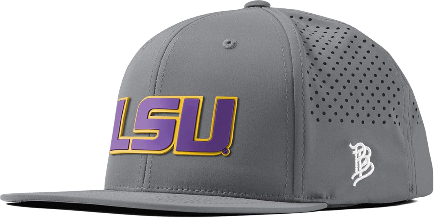 Thumbnail 6 de Branded Bills Officially Licensed Ohio State Buckeyes Flat Performance Collection Team Logo PVC Hat
