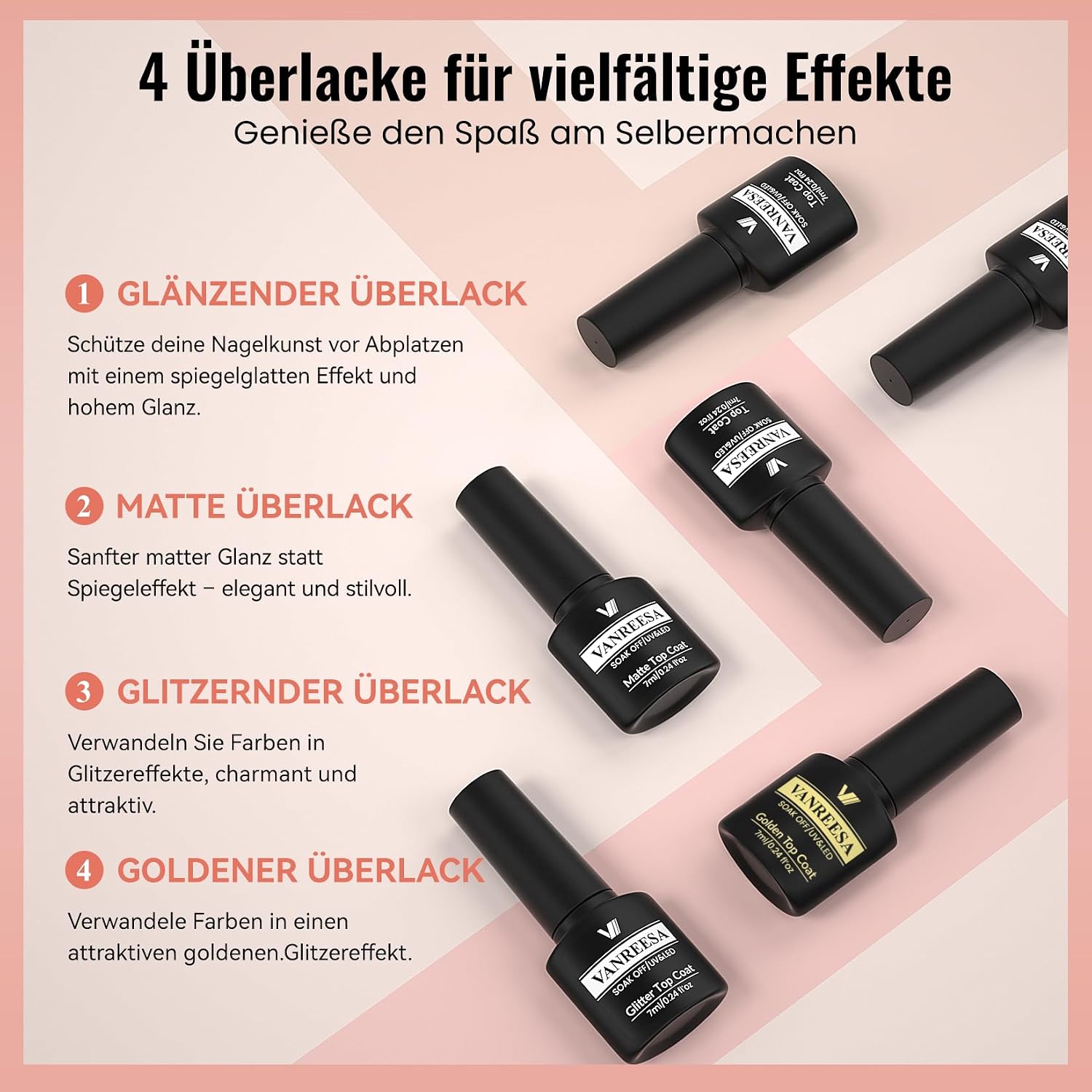 Detalle 2 de VANREESA Gel Nägel Set mit 55 Farben und 48W UV/LED-Lampe – Komplettes Starterset für zuhause