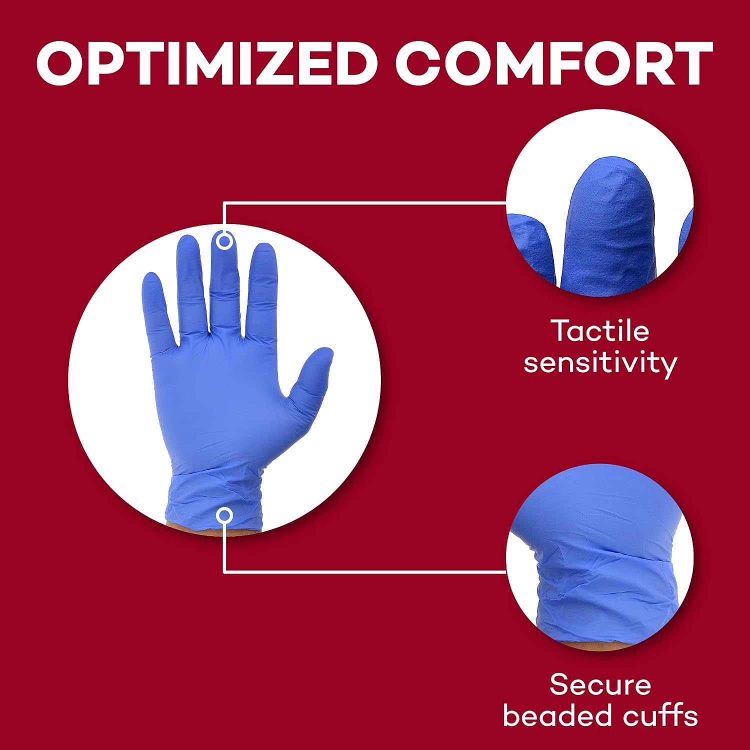 Thumbnail 2 de Dealmed Medical Exam Gloves – 200 Count Large Nitrile Gloves (Latex-Free, Ambidextrous)