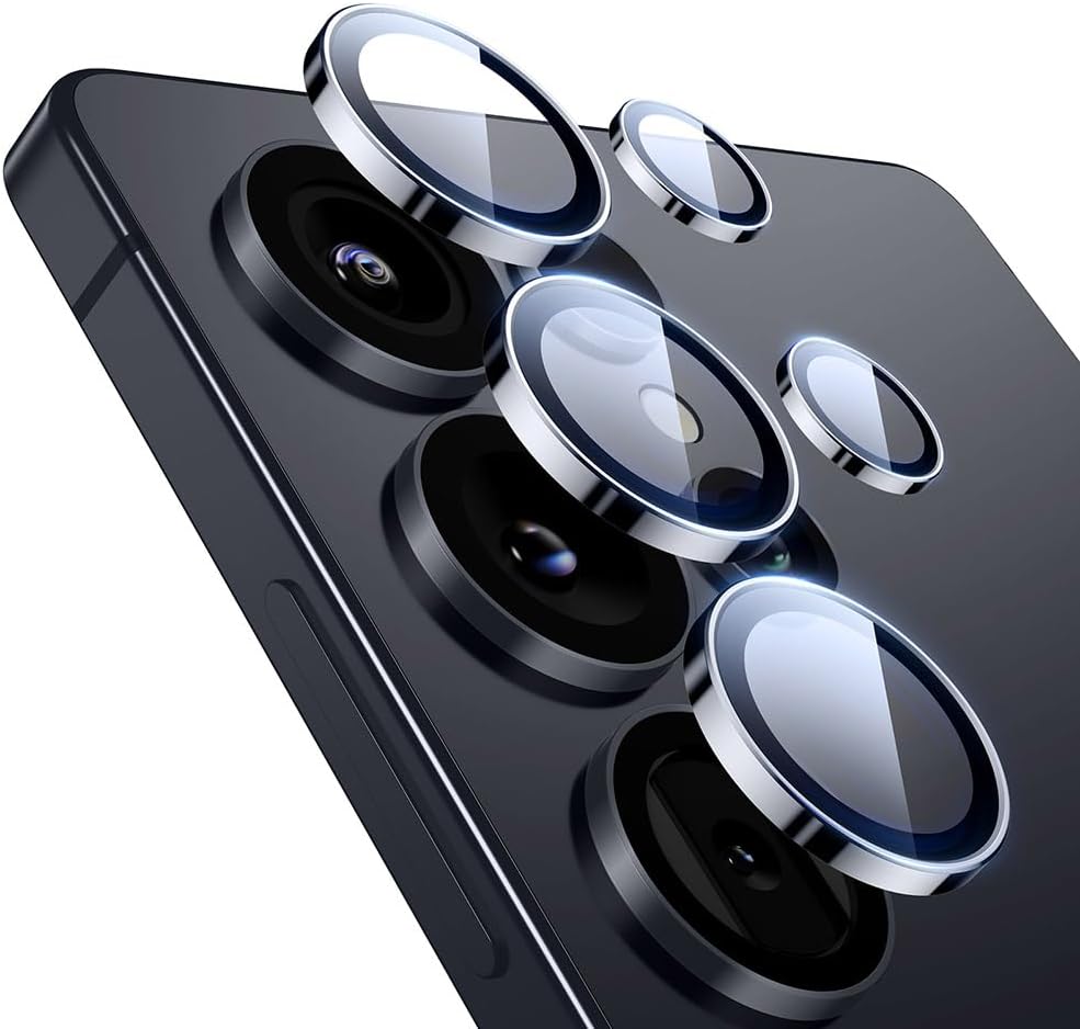 Detalle de ESR Samsung Galaxy S25 Ultra Camera Lens Protector, Black 9H Glass