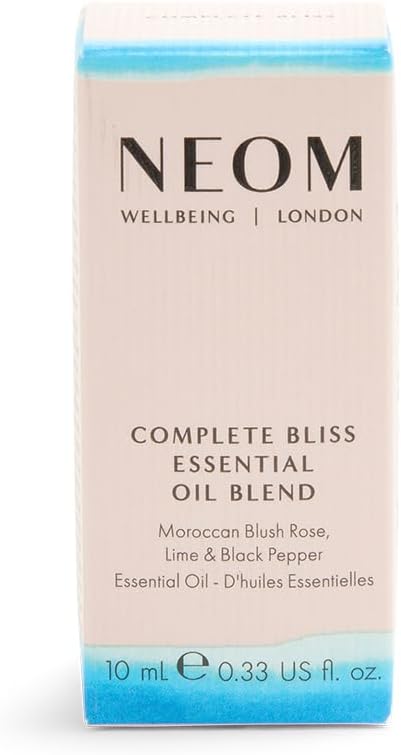 Detalle de NEOM Complete Bliss Essential Oil Blend, 10ml – Blush Rose, Lime & Black Pepper