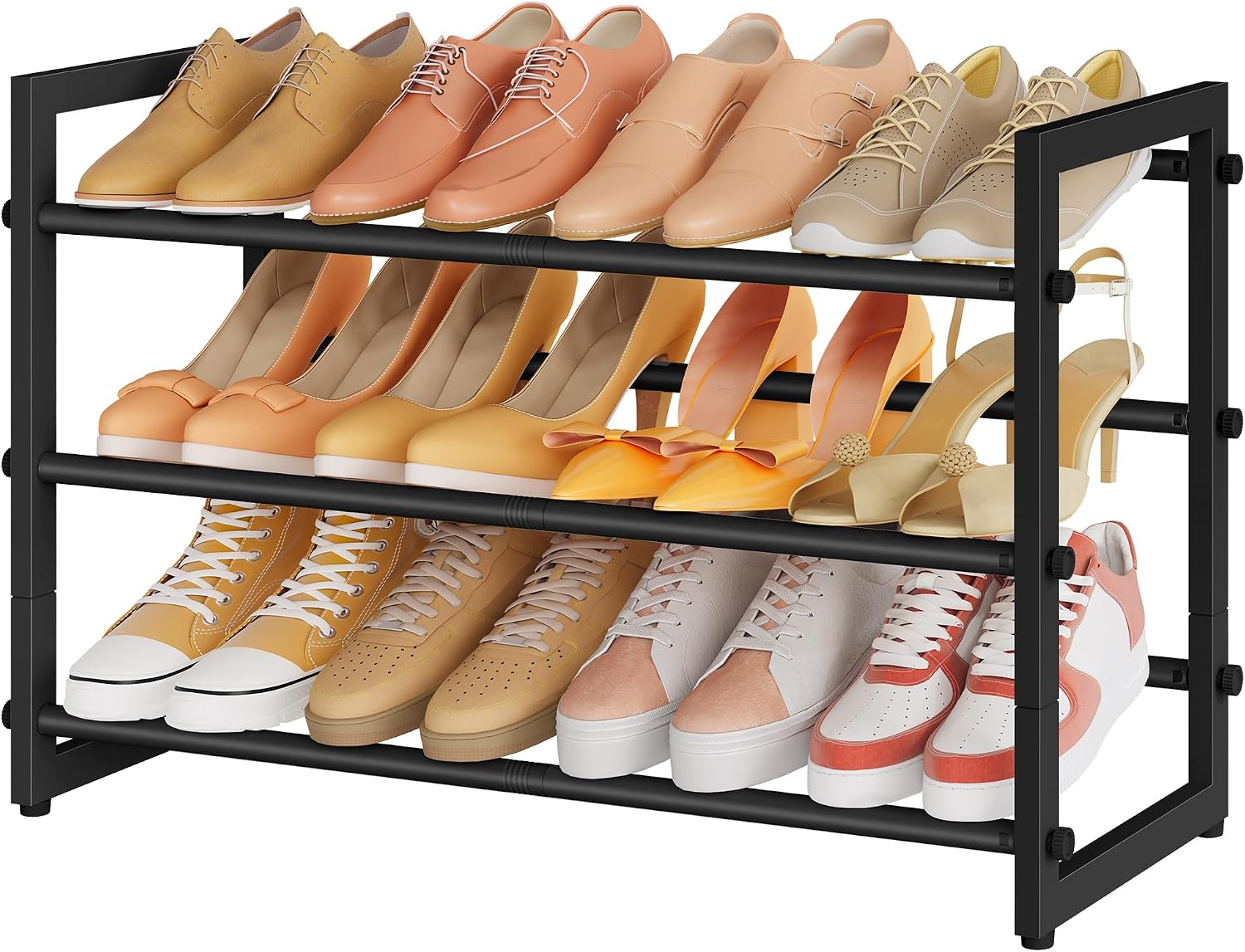 Thumbnail 6 de FAVOOSTY Expandable Shoe Rack, 3-Tier