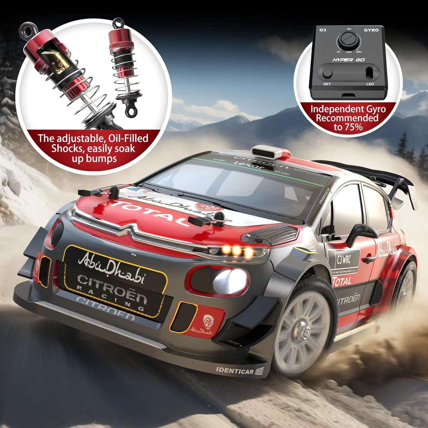 Detalle de MJX Hyper GO 14303 1/14 Citroen C3 40 mph RC car