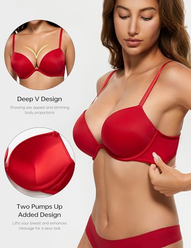 Detalle 2 de Wingslove Deep V Push Up Bra