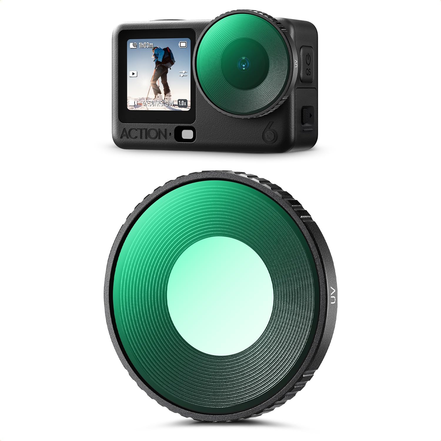 Thumbnail 6 de K&F CONCEPT Ensemble de filtres ND pour Osmo Action 6 ND8/16/32/64