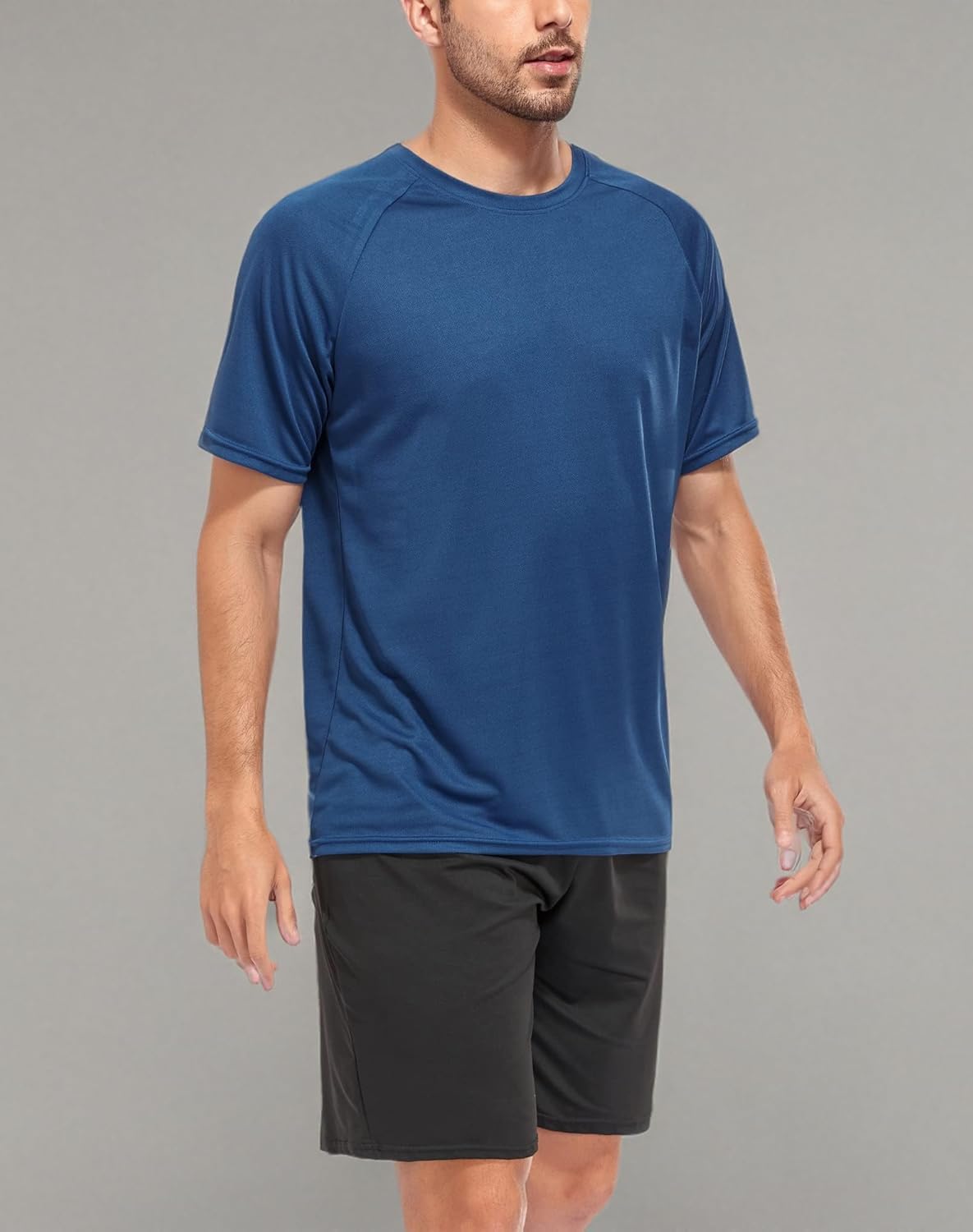 Thumbnail 6 de Kinglaman 1/5 Pack Mesh Workout Shirts for Men (Dry Fit, Moisture Wicking) Short Sleeve Tees