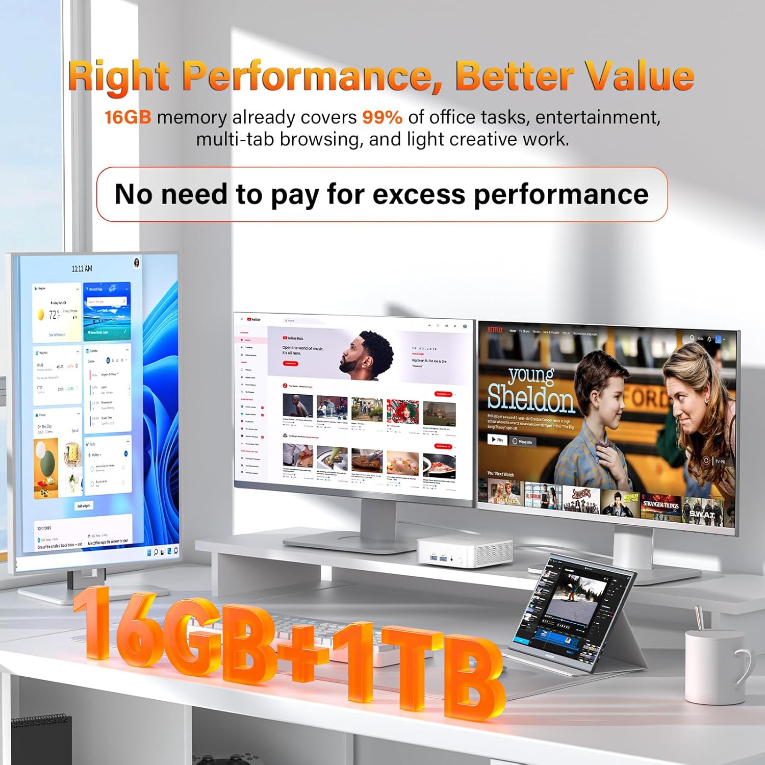 Thumbnail 6 de GEEKOM A6 Mini PC Ryzen 7 6800H 1TB