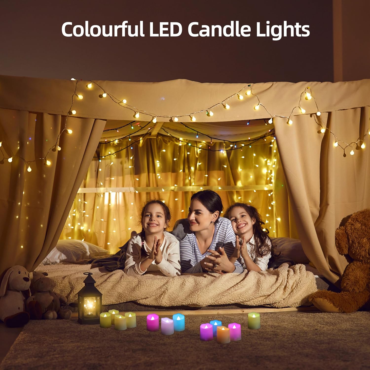 Detalle de Porashine LED Teelichter 6er Set mit Timer