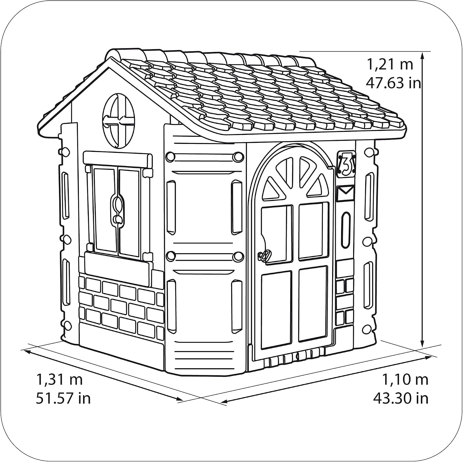 Thumbnail 5 de Feber-House Casa Infantil de Jardín Exterior para Niños 🏡