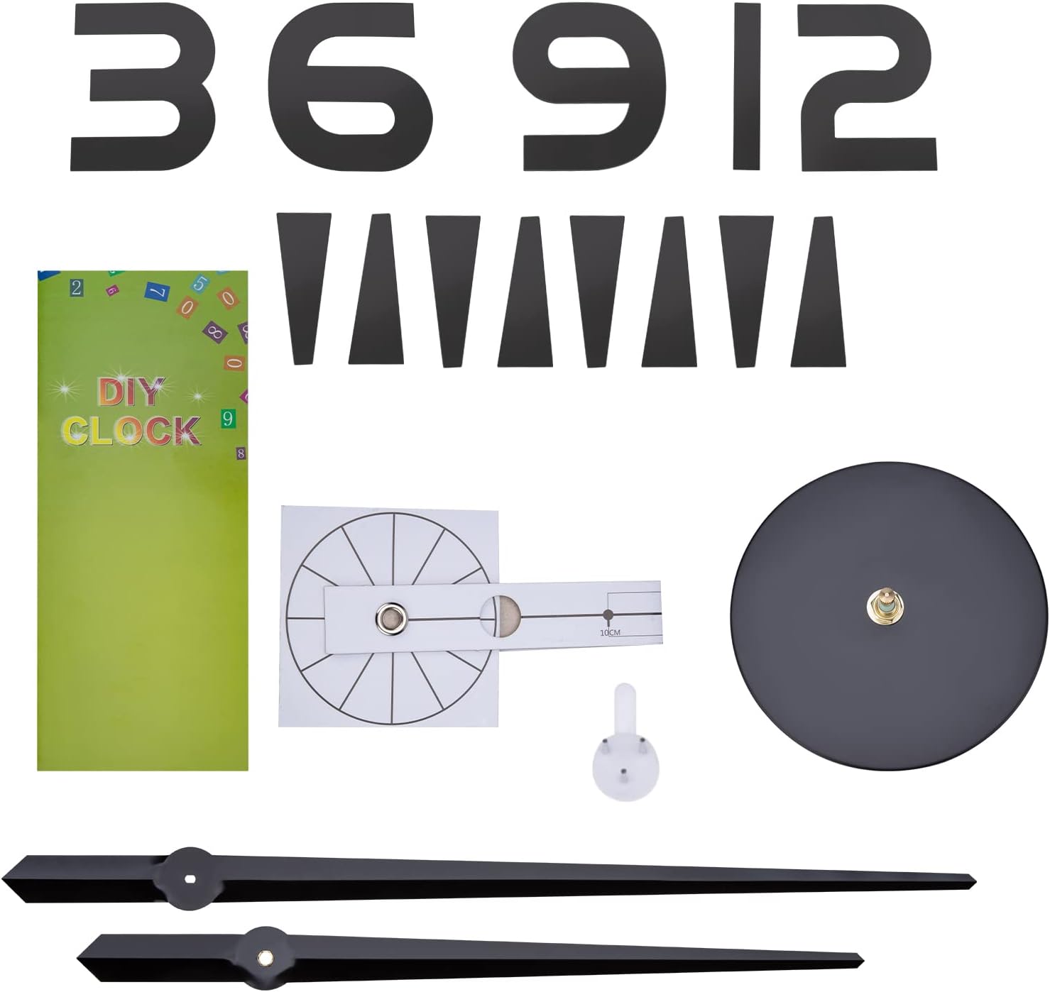 Thumbnail 6 de Warminn 3D DIY Large Wall Clock frameloze wandklok, 60-120 cm