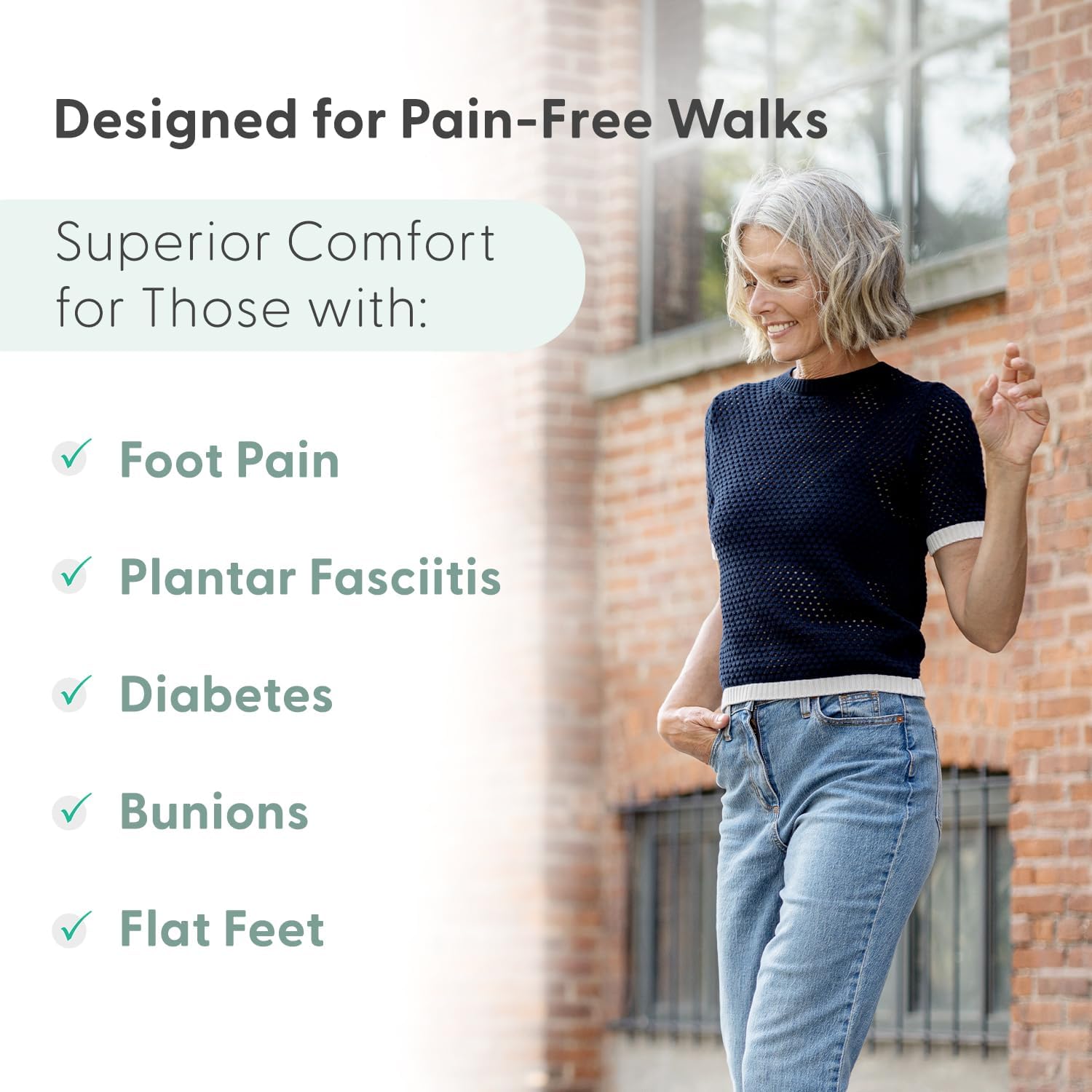 Thumbnail 3 de Orthofeet Damen Orthopädischer Kita Hands-Free Slip-in Sneaker