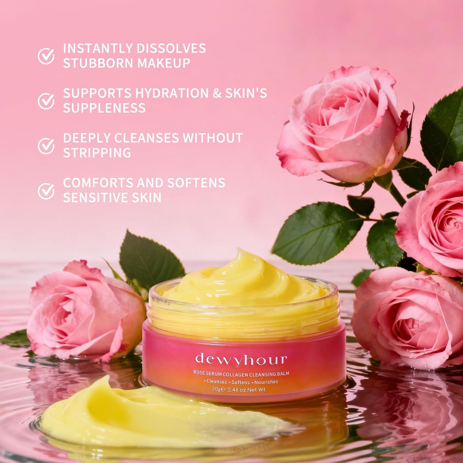 Detalle de dewyhour Makeup Cleansing Balm, 2.46 oz