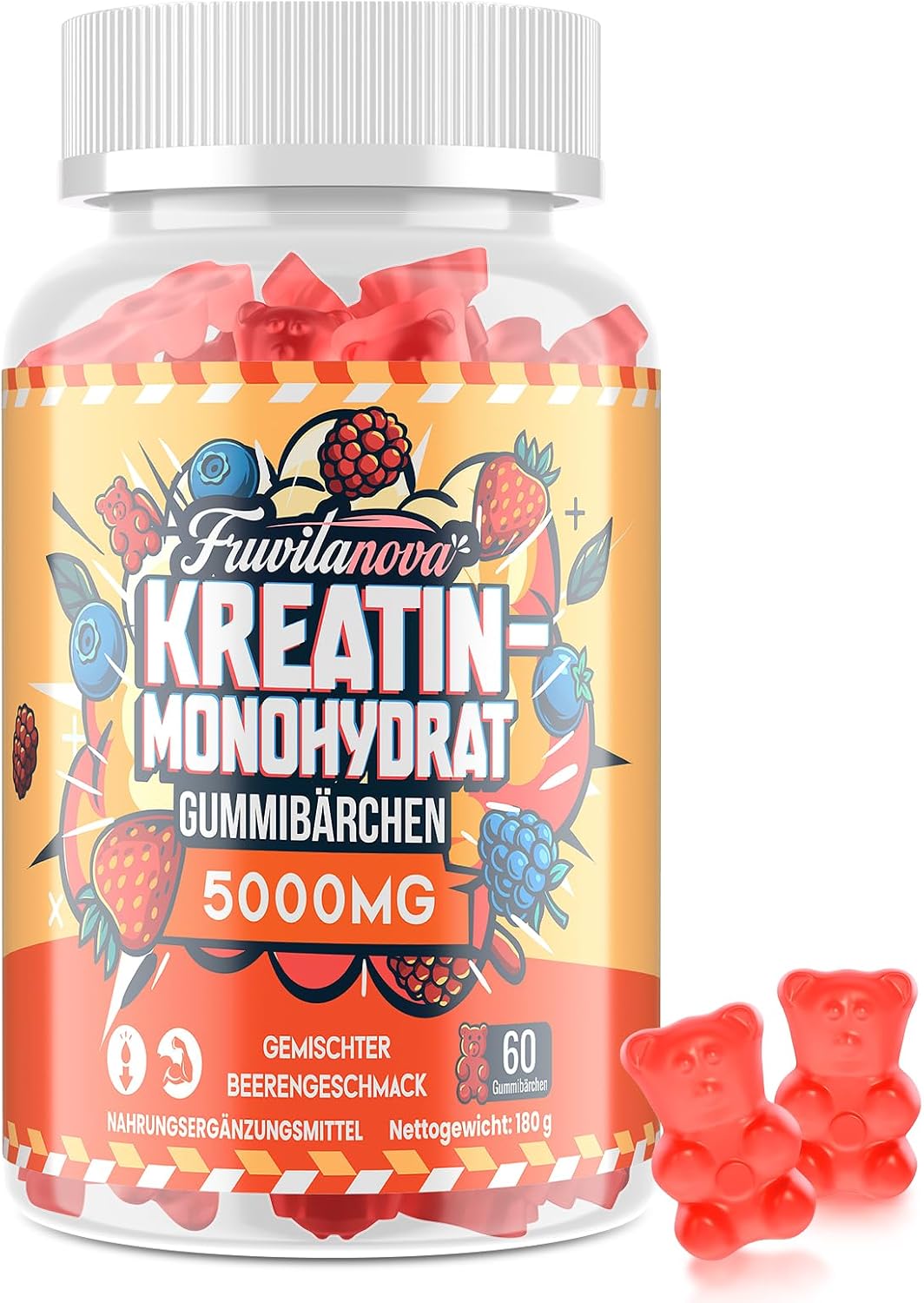 Detalle de Fruvitanova Kreatin Gummibärchen 🍬
