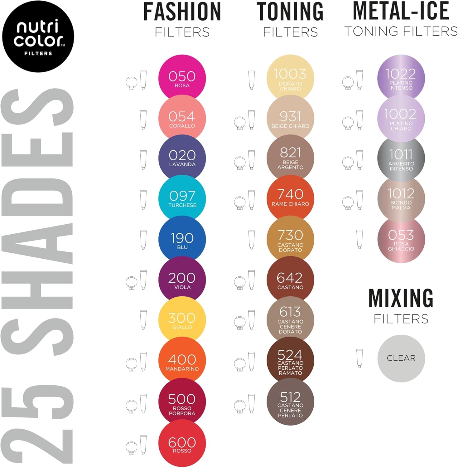 Thumbnail 5 de Revlon Professional Nutri Color Filters 3 in 1 Pearly Ash Brown 512, maschera colorante semipermanente 240 ml