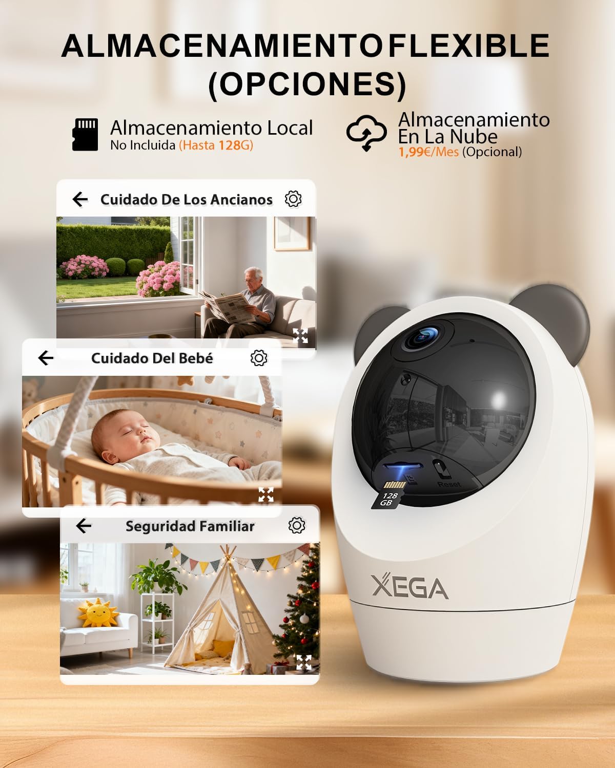 Thumbnail 6 de Xega 4G Cámara Vigilancia Interior 2K