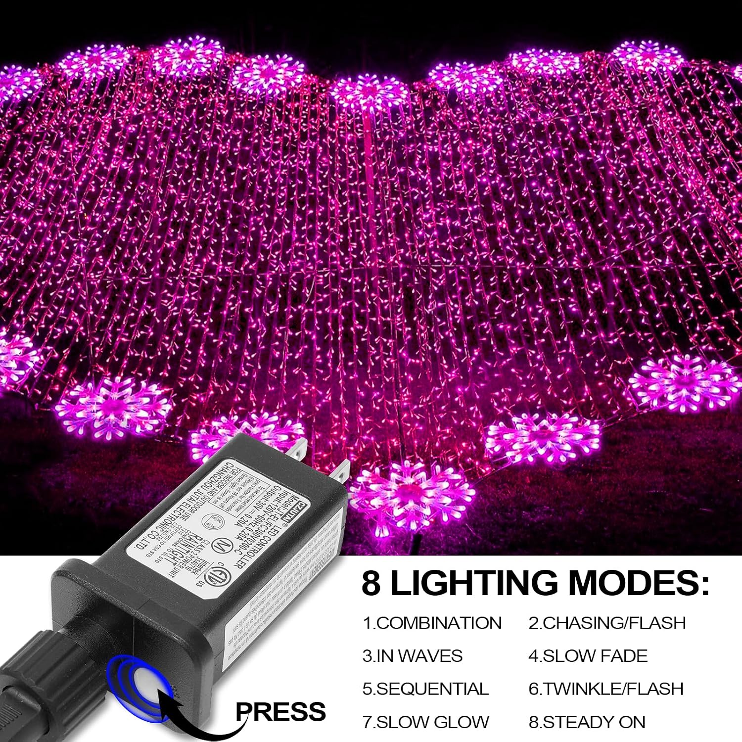 Detalle de ILLUMINEW Pink String Lights, 150 Count