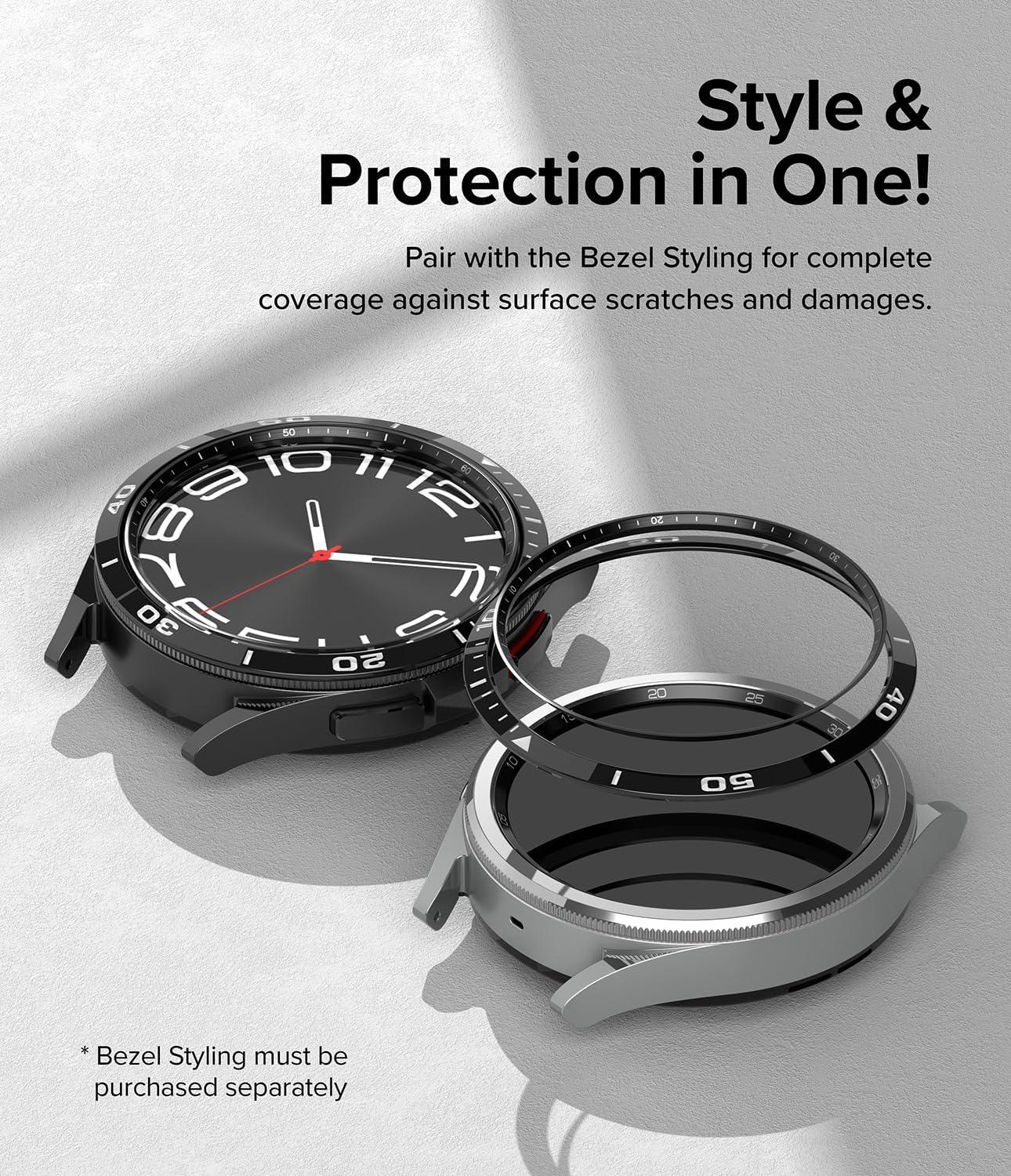 Thumbnail 6 de Ringke Inner Bezel Styling for Samsung Galaxy Watch 6 Classic 47mm (47-IN-02 ST) in Black