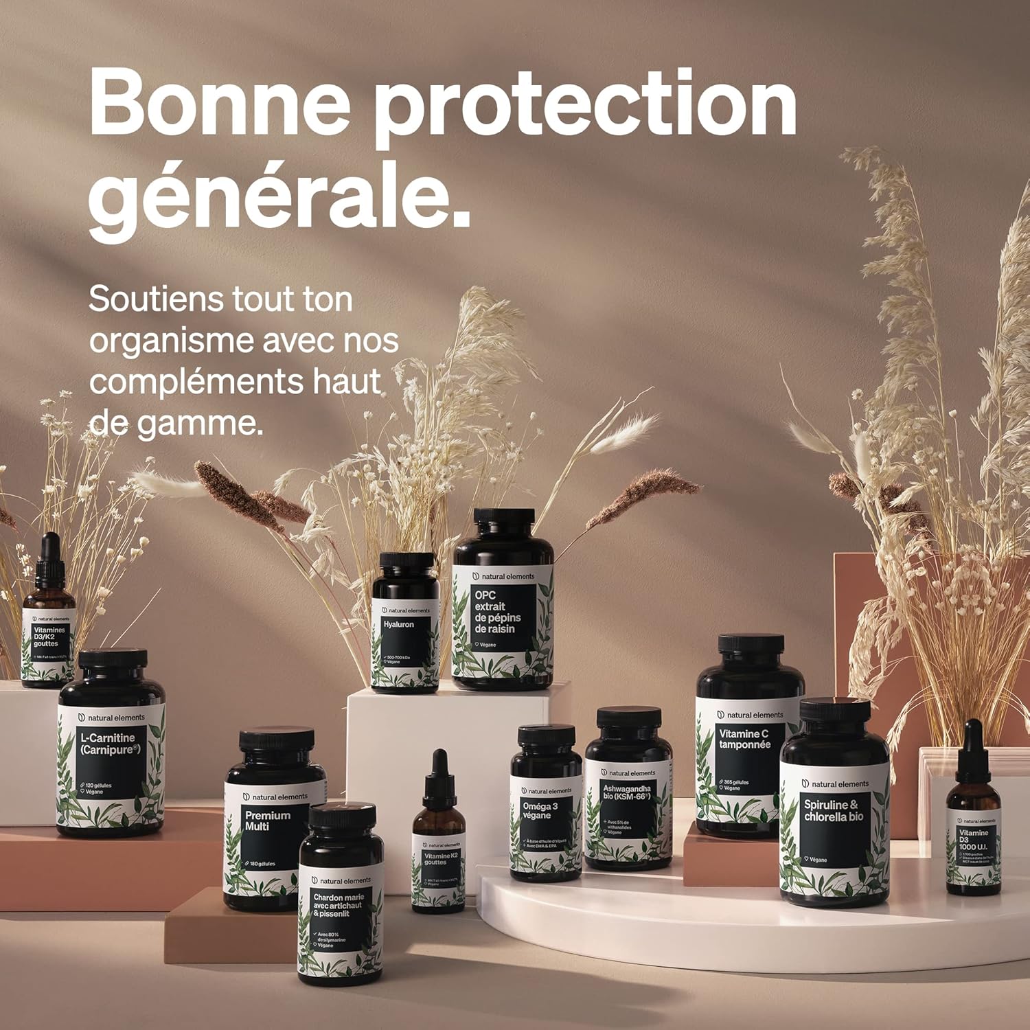 Thumbnail 6 de Natural Elements Vitamine D3 1000 U.I. en gouttes – 50 ml (huile de coco TCM), fortement dosée