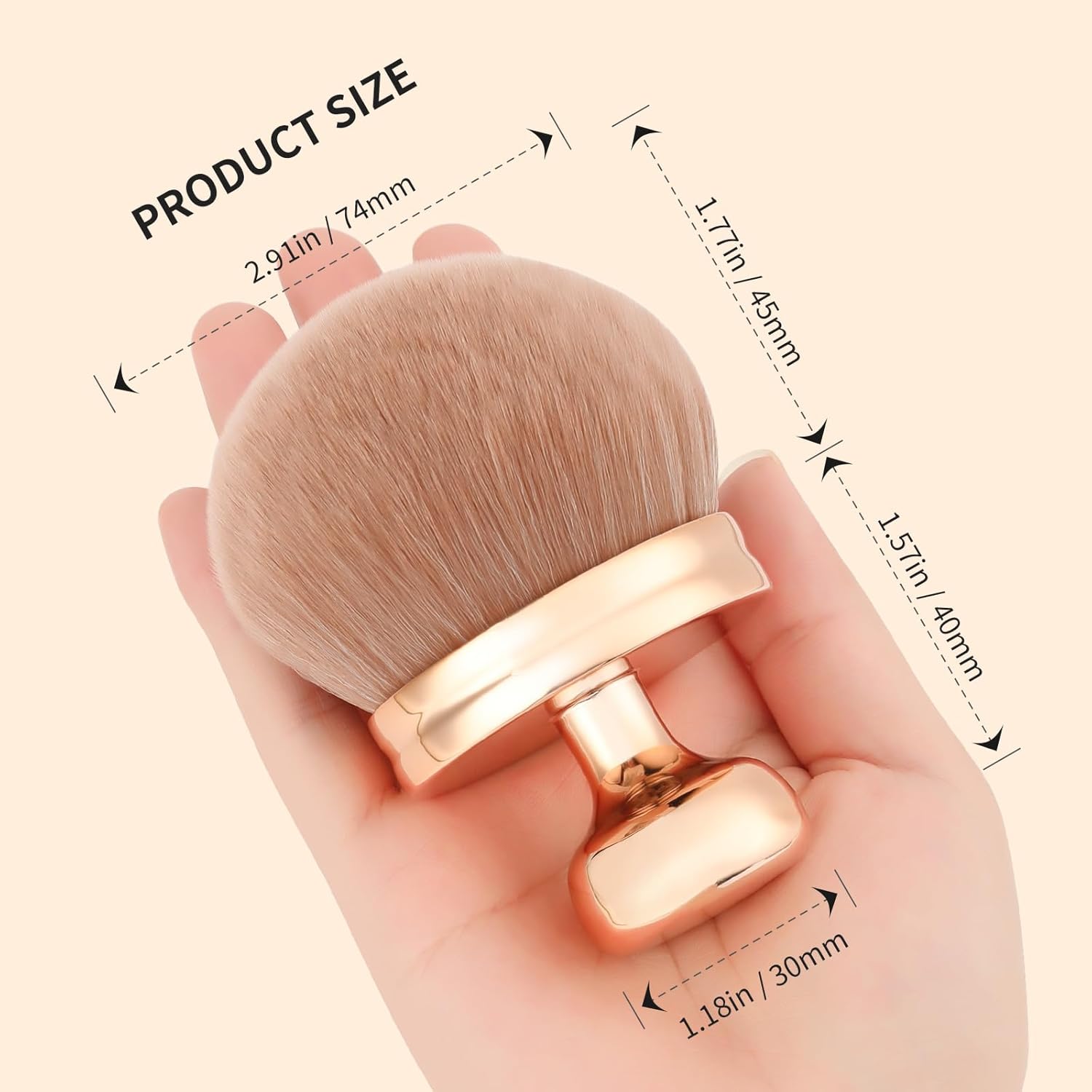 Thumbnail 3 de Docolor Extra Large Body Makeup Brush for Self Tanner (3 Inch Wide Head)
