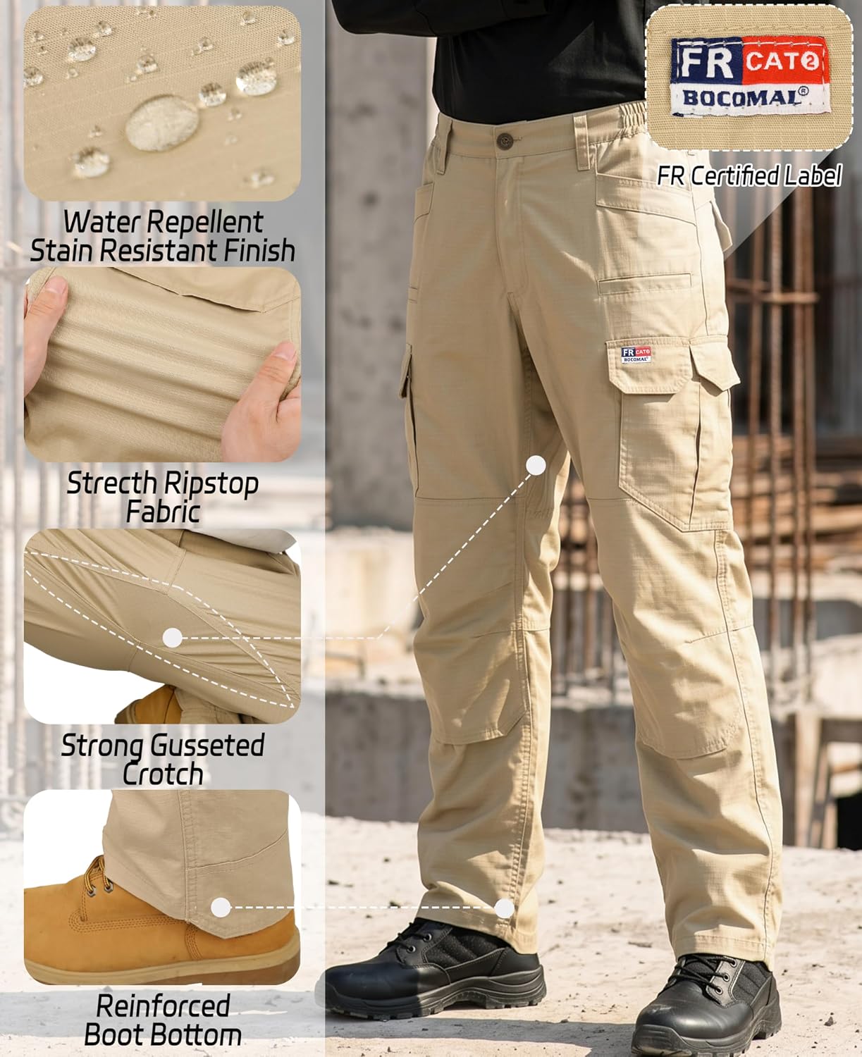 Thumbnail 4 de BOCOMAL FR Work Pants 7 oz