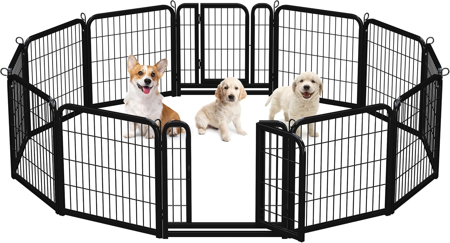 Detalle de Yaheetech dog playpen 12-panel