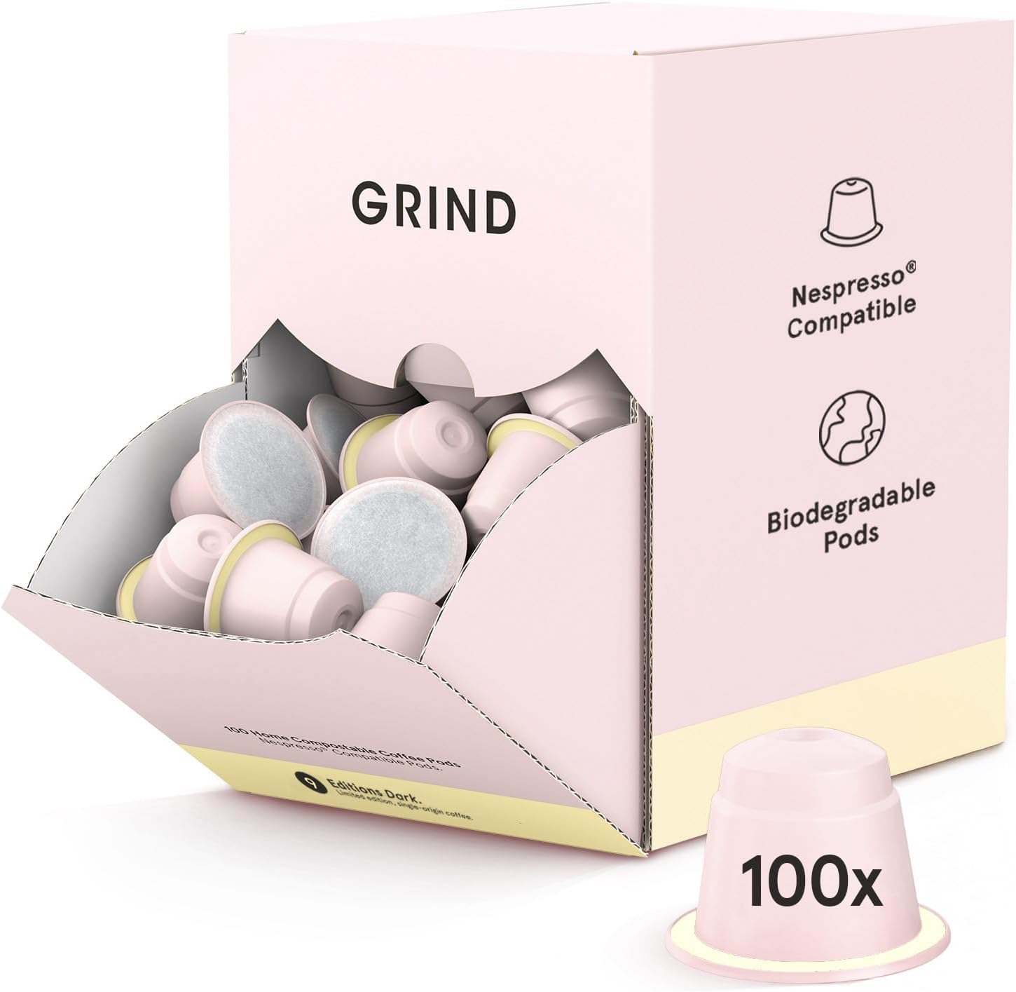 Detalle de Grind India Dark Coffee Pods – 100 Pack