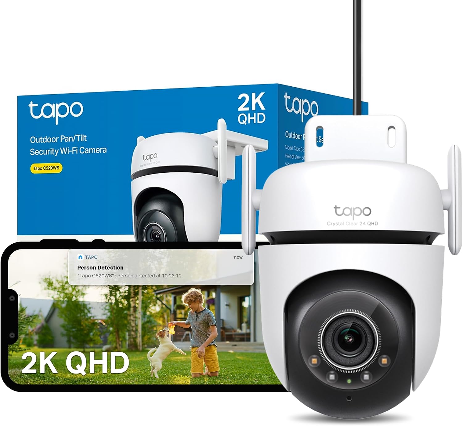 Detalle de Tapo C520WS 2K Outdoor Security Camera