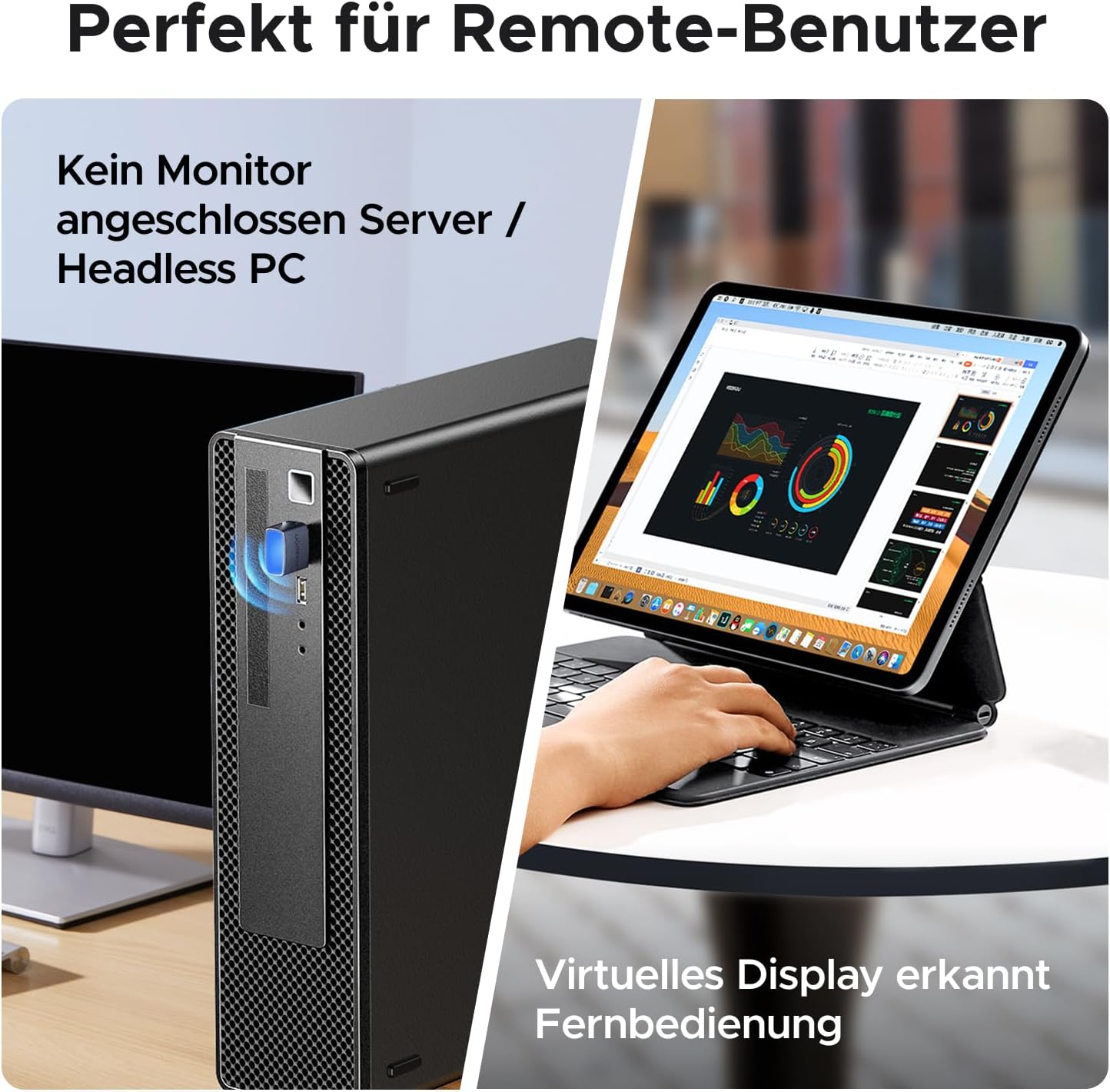 Detalle 2 de UGREEN HDMI Dummy Plug mit 4K@60 Hz