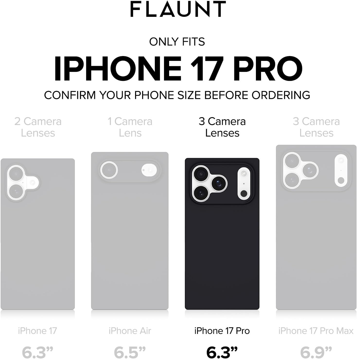 Detalle 2 de Flaunt Square Protective Case for iPhone 17 Pro