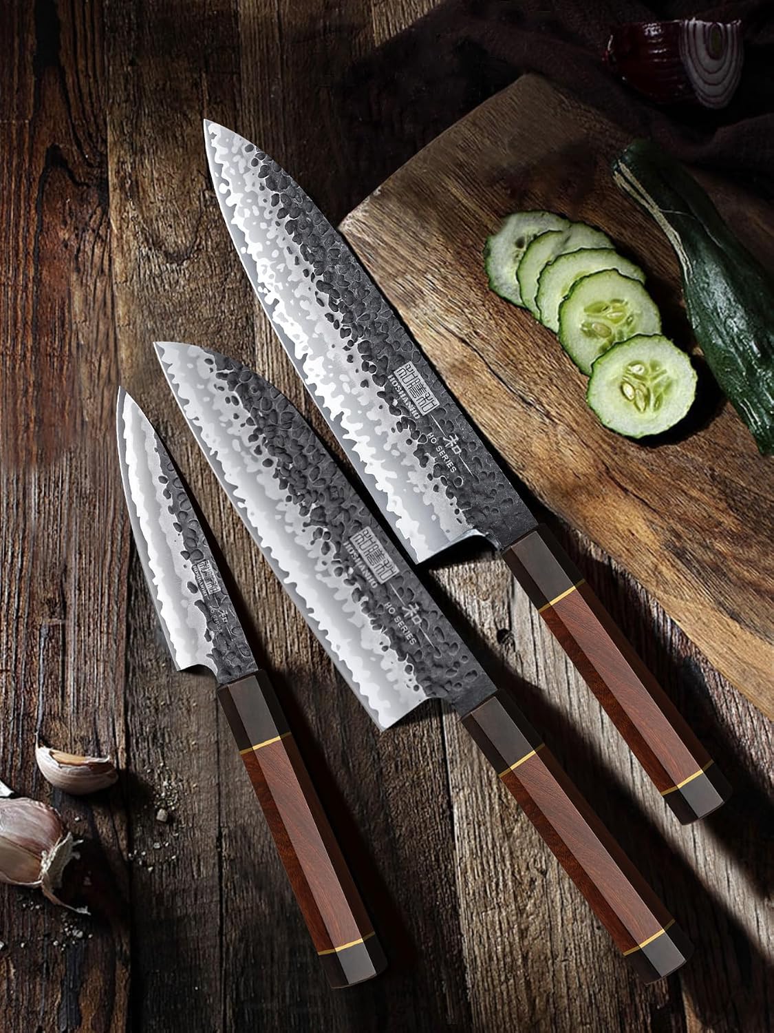Detalle de HOSHANHO Kitchen Knife Set, High-Carbon Steel