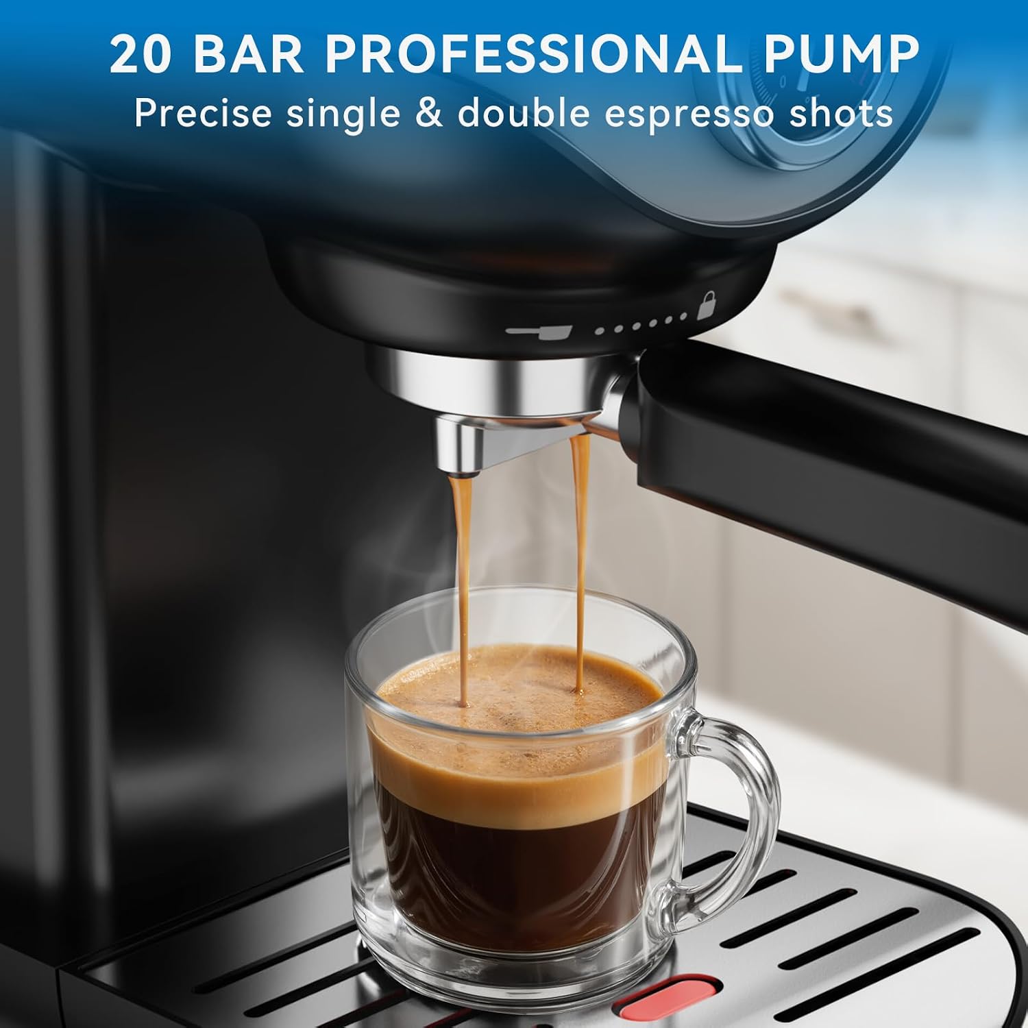 Detalle 2 de XIXUBX Espresso Machine 20 BAR Pump