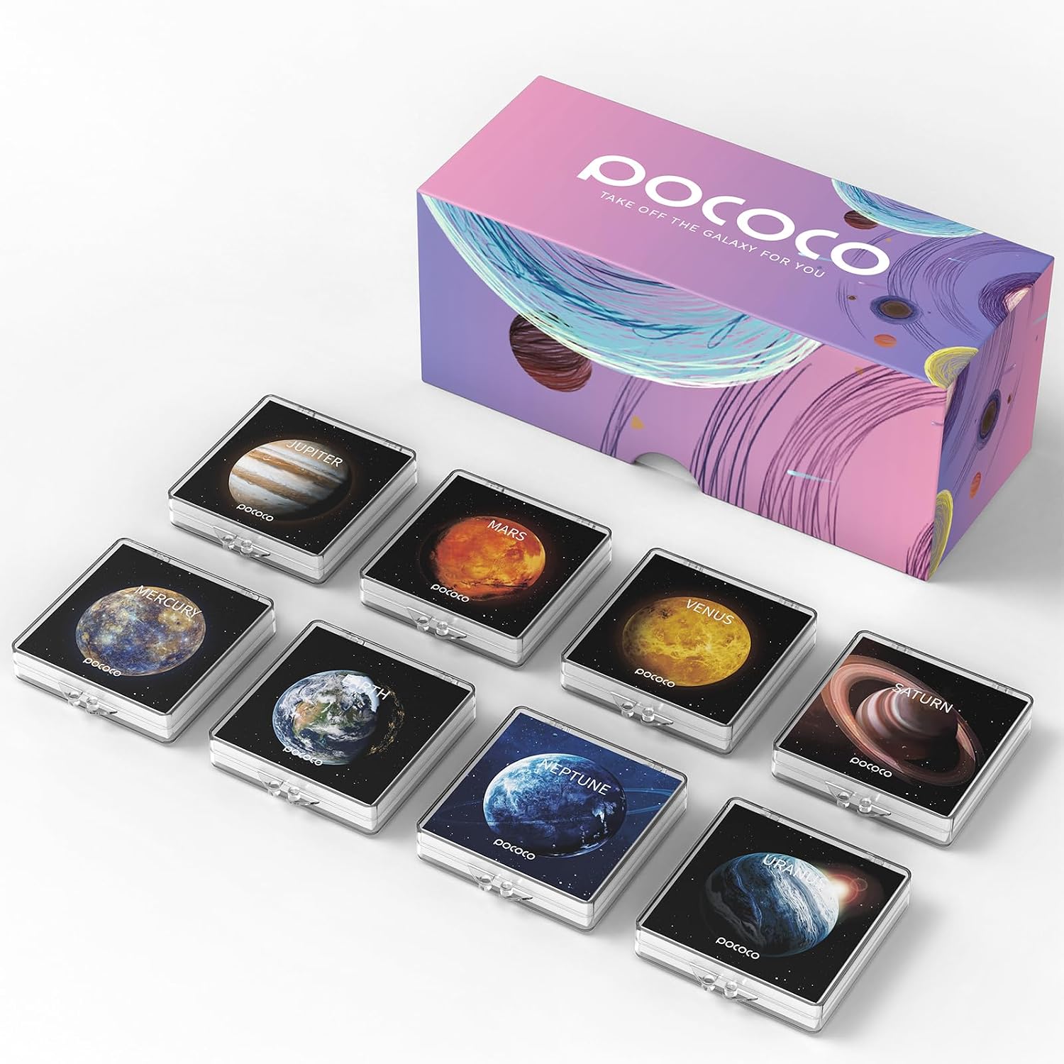 Detalle de Sonnensystem 8 Scheiben für POCOCO Galaxy Projector – passend für 5K Ultra HD