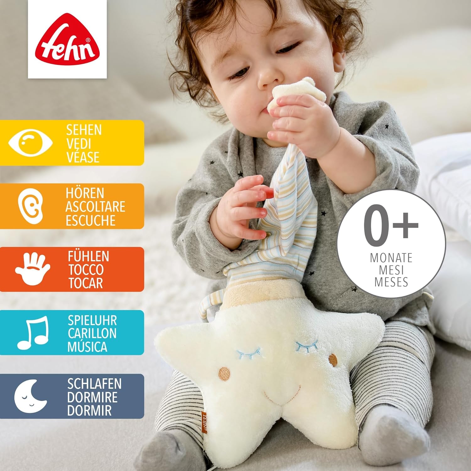 Thumbnail 1 de Fehn boîte à musique étoile – Doudou et Aide à l’endormissement, mélodie douce pour bébés et tout-petits
