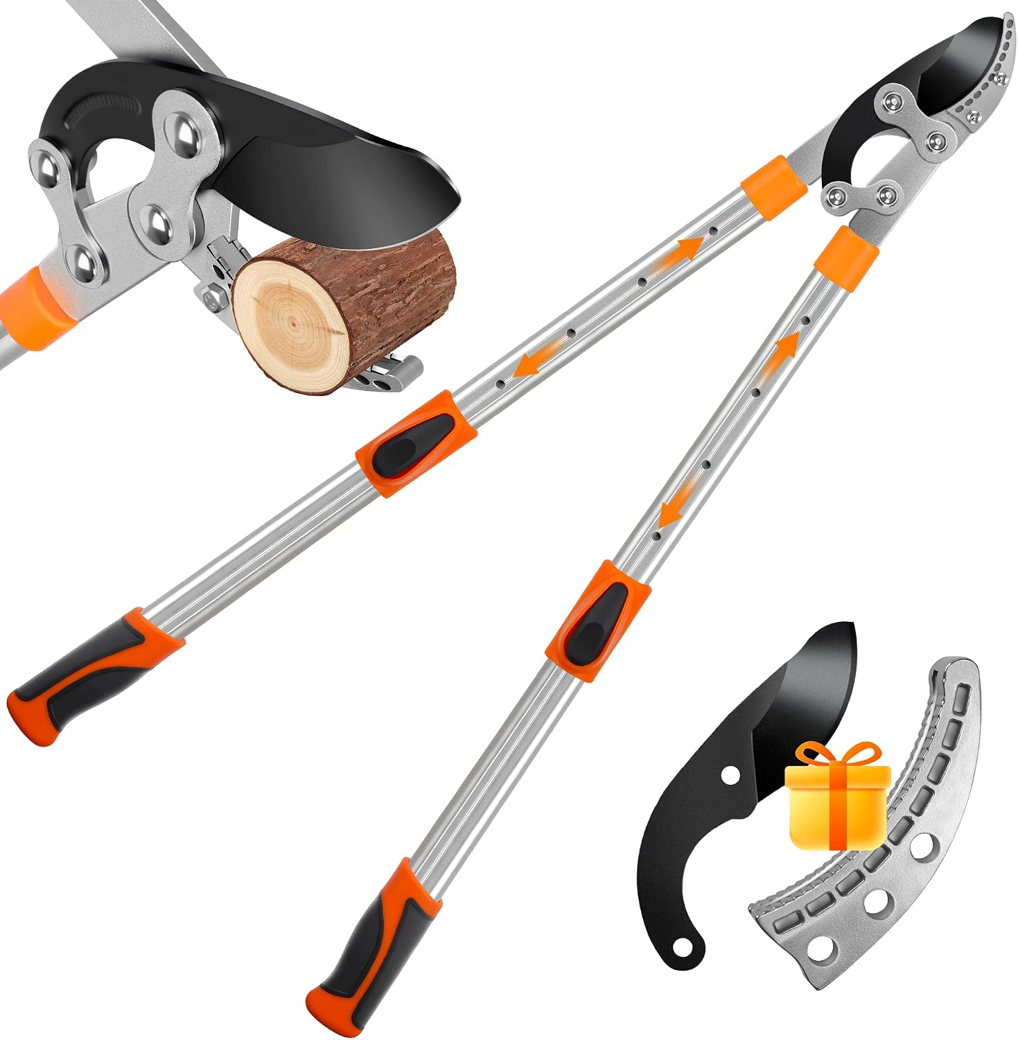 Imagen de Telescopic Loppers 70–95cm with SK5 Blade and Teflon Coating – Heavy Duty Tree Pruner en OfertitasTOP