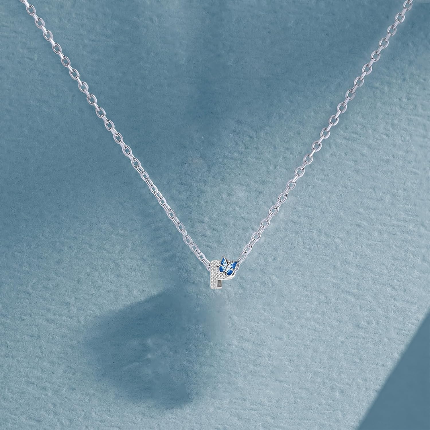 Thumbnail 5 de FLUFLO Charm Anhänger A –925 Sterling Silber, Zirkonia, A-Z, kompatibel mit Pandora-Armbändern