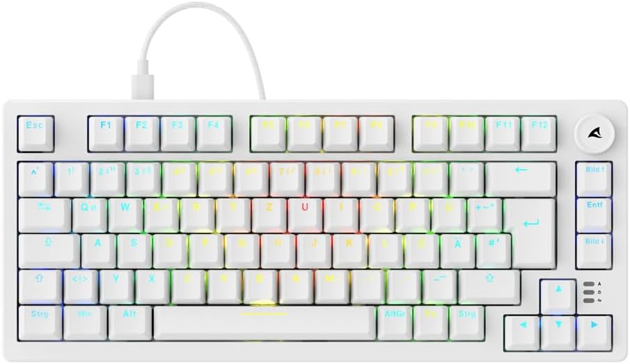 Thumbnail 1 de Sharkoon SKILLER SGK25 mechanisch toetsenbord, 75%, RGB en hot-swap