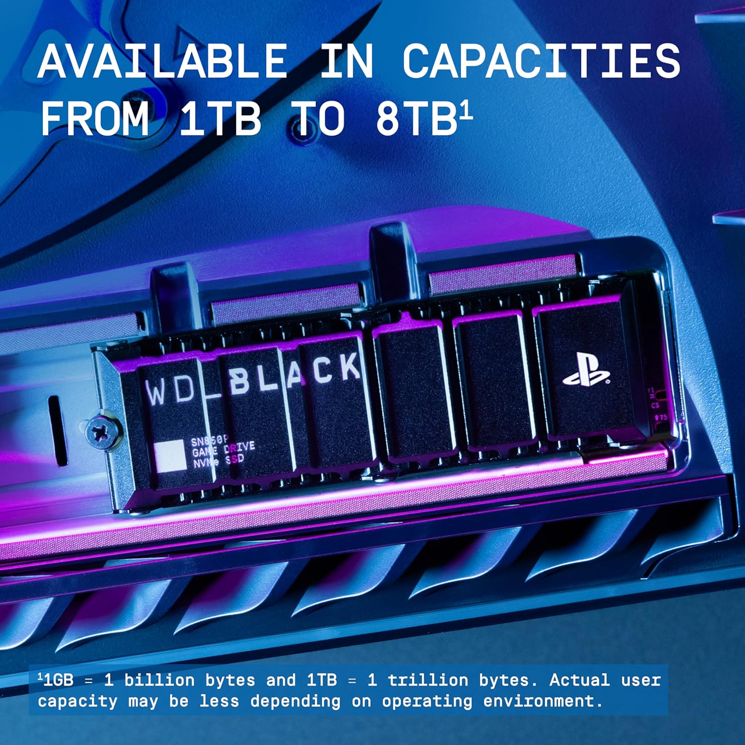 Thumbnail 3 de WD_BLACK SN850P 8TB PS5 SSD (Officially Licensed) — M.2 2280 PCIe Gen4 NVMe with heatsink