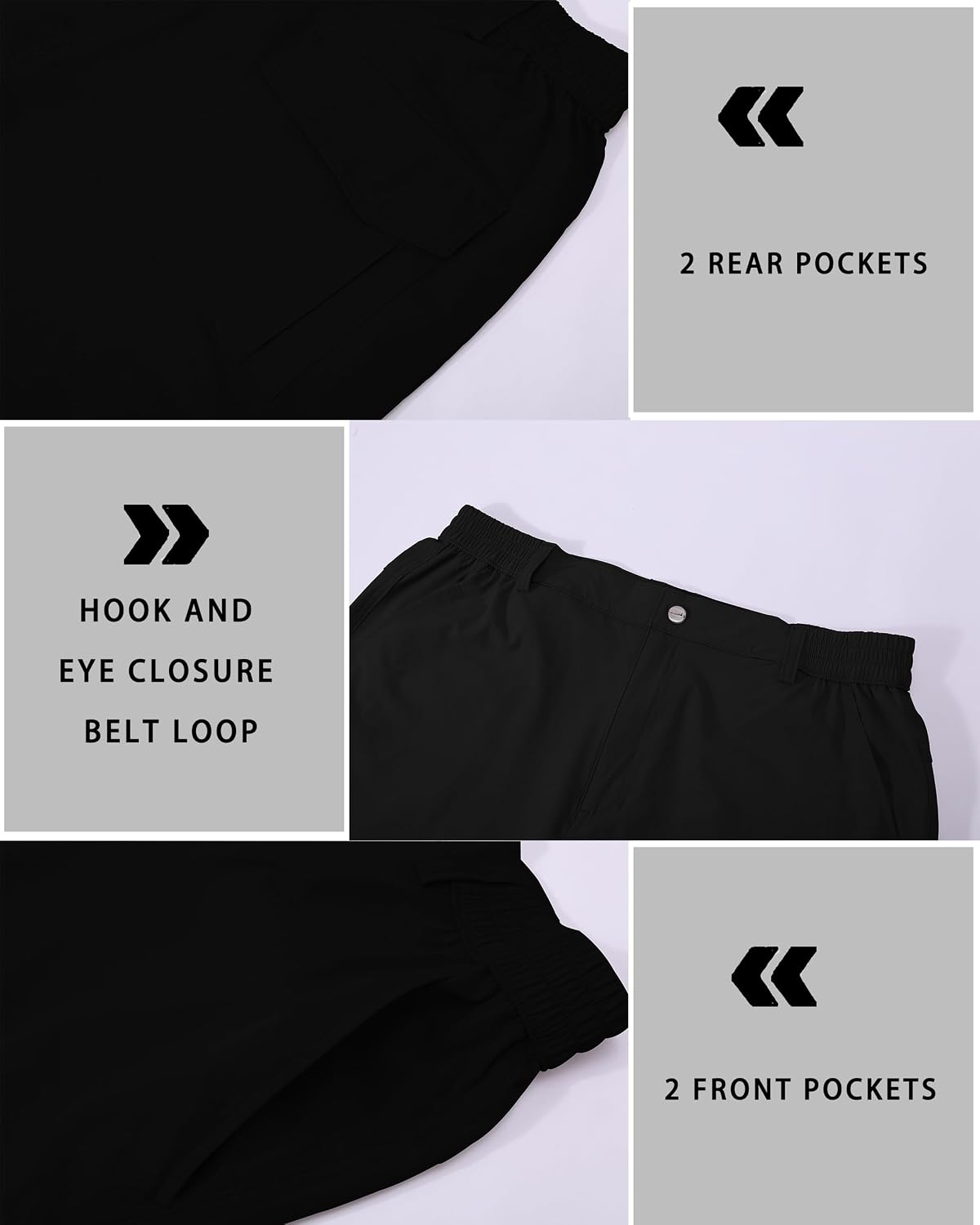 Detalle de KeihTrail Men's Cargo Hiking Shorts