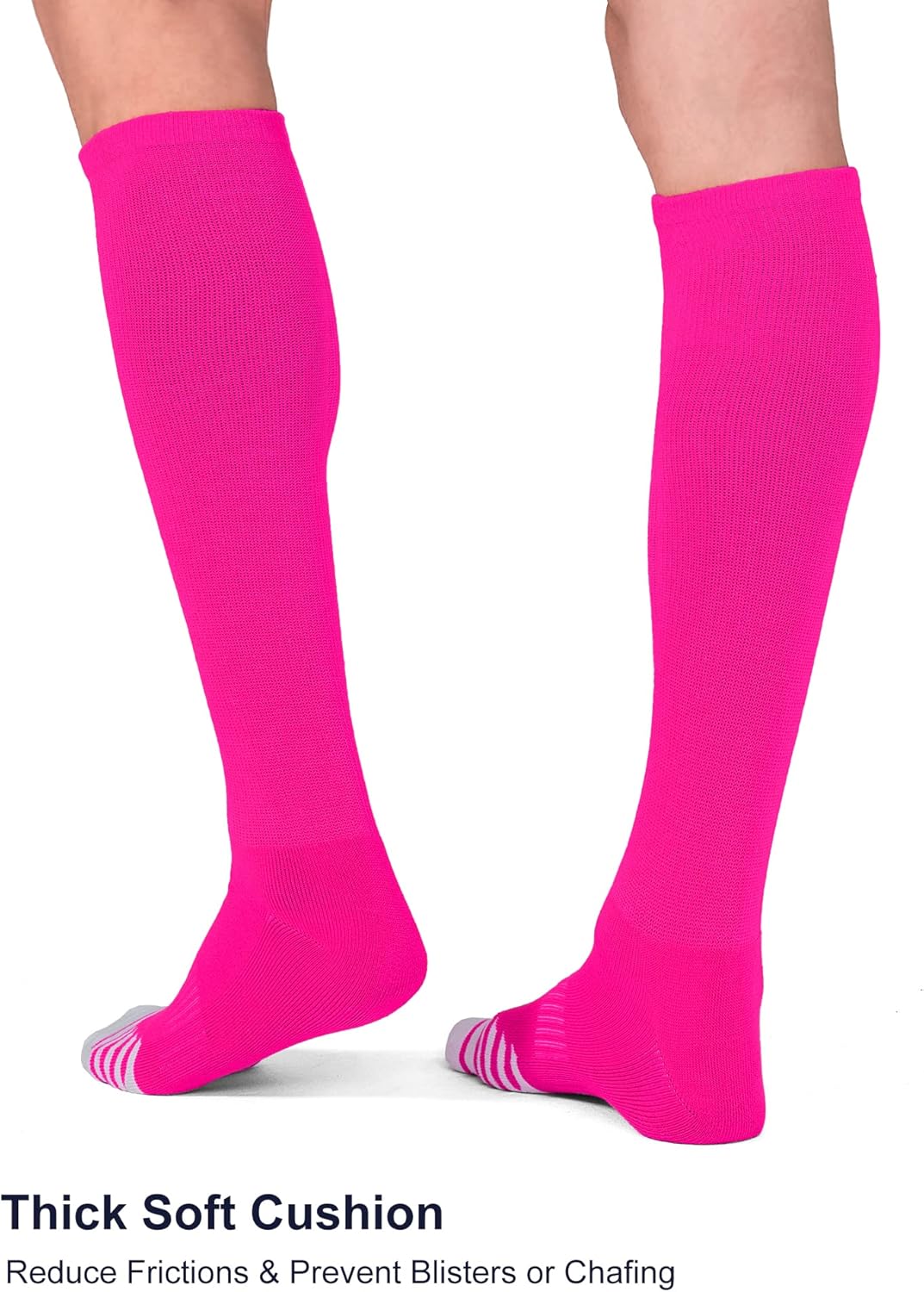 Detalle 2 de FITRELL 2/3 Pack Knee-High Baseball Soccer Softball Socks for Kids, Youth, Men & Women